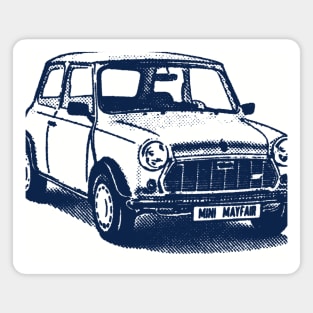 Vintage Mini Cooper Magnet